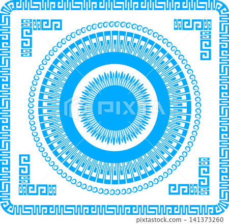 Ancient Greek border, old roman geometric frame Ancient Greek border, old roman geometric frame 141373260