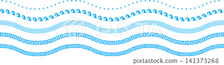 Ancient Greek border, old roman geometric frame Ancient Greek border, old roman geometric frame 141373268