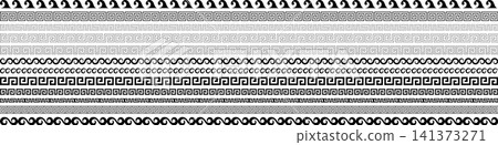 Ancient Greek border, old roman geometric frame Ancient Greek border, old roman geometric frame 141373271