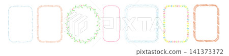 Color line crayon frames, doodle pencil boxes Color line crayon frames, doodle pencil boxes 141373372