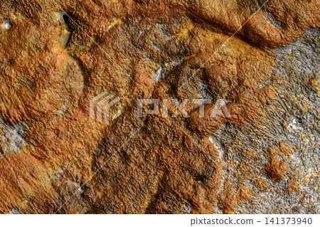 An expression that makes use of the texture of deteriorated concrete and rust. An expression that makes use of the texture of deteriorated concrete and rust. 141373940