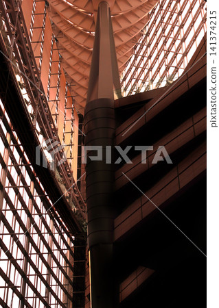 Light running through the gaps between buildings Light running through the gaps between buildings 141374215