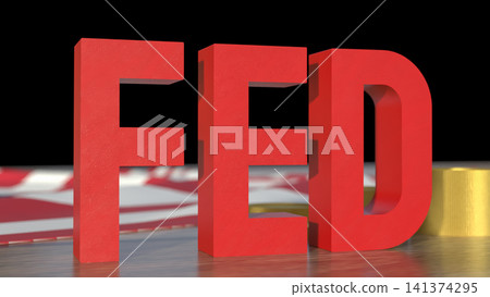 Federal Reserve Interest Rate Policy and American Economy 3d render. Federal Reserve Interest Rate Policy and American Economy 3d render. 141374295