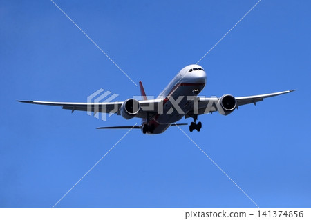 Takeoff and landing of an airliner Takeoff and landing of an airliner 141374856