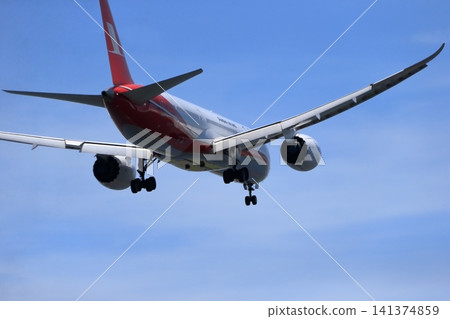 Takeoff and landing of an airliner 141374859