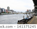 Tokyo cityscape: Sumida River, near Ryogoku. 141375245