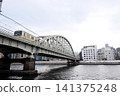 Tokyo cityscape: Sumida River, near Ryogoku Station 141375248