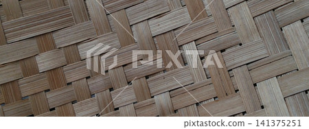 Detailed texture of woven bamboo strips Detailed texture of woven bamboo strips 141375251