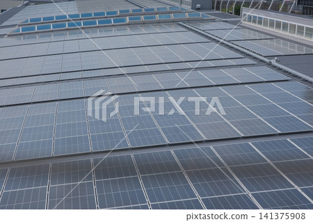 Solar panels at Itami Airport Solar panels at Itami Airport 141375908