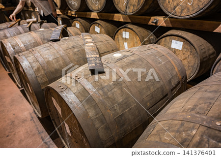 Whiskey, barrels, aging Whiskey, barrels, aging 141376401