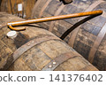 Whiskey, barrels, aging, tasting 141376402