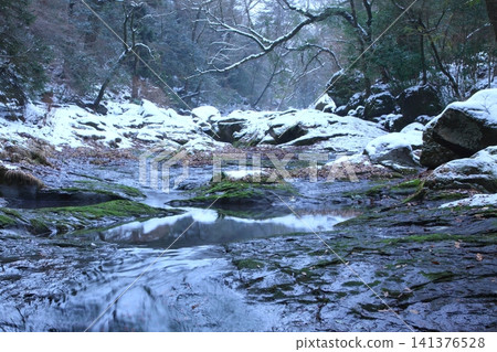 Kikuchi Valley in winter (Kikuchi City) Kikuchi Valley in winter (Kikuchi City) 141376528