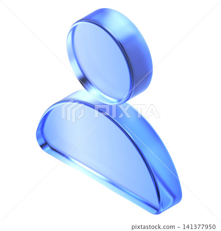 Glassmorphism user avatar icon in isometric view featuring transparent blue glossy finish. Translucent member profile design element suited Glassmorphism user avatar icon in isometric view featuring transparent blue glossy finish. Translucent member profile design element suited 141377950