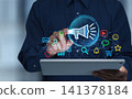 Digital marketing automation to optimize campaign performance across all social media channels. 141378184
