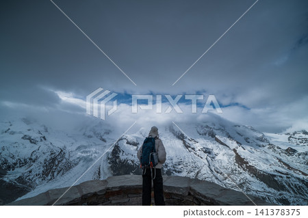 Beautiful scenery of Gornergrat in Switzerland Beautiful scenery of Gornergrat in Switzerland 141378375