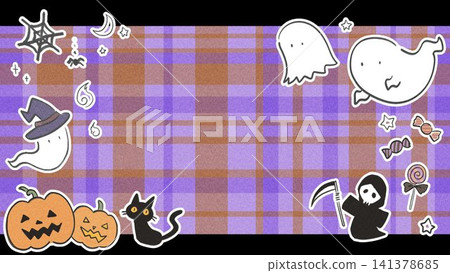 Cute, hand-drawn Halloween-themed background material: frames featuring ghosts and pumpkins. Cute, hand-drawn Halloween-themed background material: frames featuring ghosts and pumpkins. 141378685