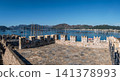 Ancient castle walls overlooking the sea bay in Marmaris Turkey 141378993
