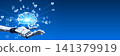 Robots and AI networks. Artificial intelligence, DX, future, systems, communications, cyber, apps, development, banner 141379919