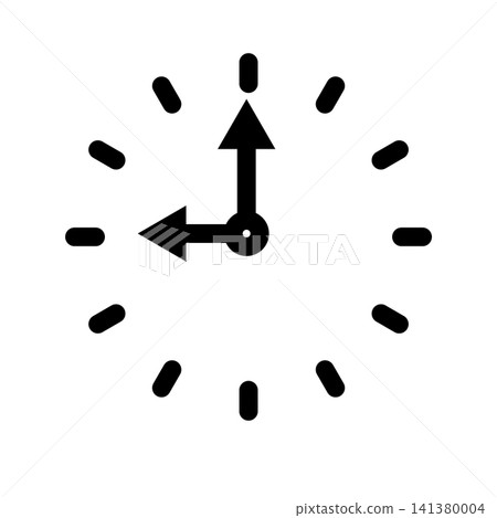 Clock icon design template Clock icon design template 141380004