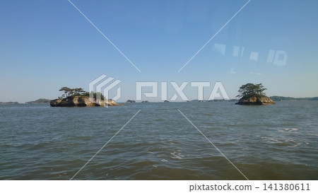 An island floating in the sea An island floating in the sea 141380611