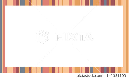 Autumn-colored random stripe background wallpaper 141381103