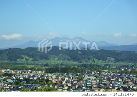 Mount Hakkoda as seen from Nishiyama Park Mount Hakkoda as seen from Nishiyama Park 141381470