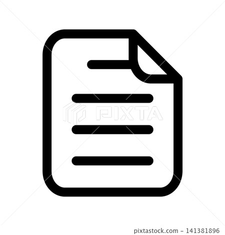 Document icon design template Document icon design template 141381896