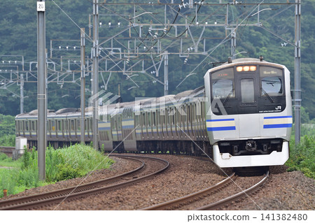 Sobu Main Line Monoi-Sakura JR East E217 Series Y-45 formation (Kamakura) Sobu Main Line Monoi-Sakura JR East E217 Series Y-45 formation (Kamakura) 141382480