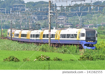總武本線、佐倉～物井、JR東日本、255系、Be-04編組（幕張）、若潮、笹併 141382555