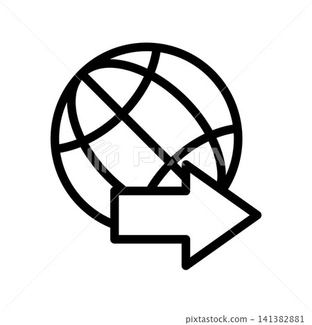 Globe icon design template Globe icon design template 141382881