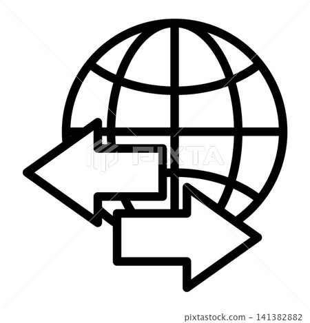 Globe icon design template Globe icon design template 141382882