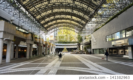 Colorful European style hotel facade on a sunny street Colorful European style hotel facade on a sunny street 141382963