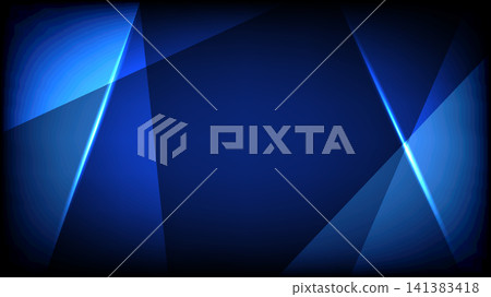 Modern geometric background featuring vibrant glowing neon light lines and overlap polygon shapes Modern geometric background featuring vibrant glowing neon light lines and overlap polygon shapes 141383418