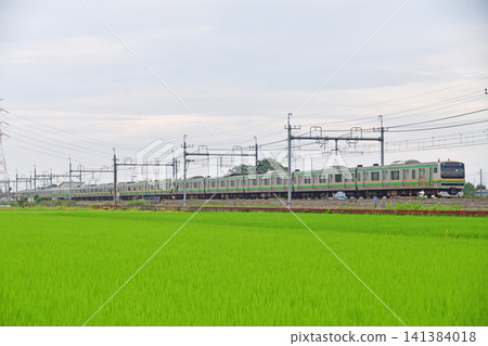 東北本線 東鷲島栗橋 JR東日本 E231系 1000系 U20編組(小山) 東北本線 東鷲島栗橋 JR東日本 E231系 1000系 U20編組(小山) 141384018