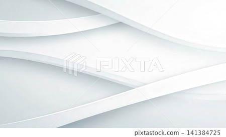 Vivid interlaced ribbons emphasizing sleek modern architectural aesthetic 141384725