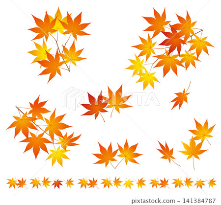 Autumn Leaves Design Parts 01 Autumn Leaves Design Parts 01 141384787