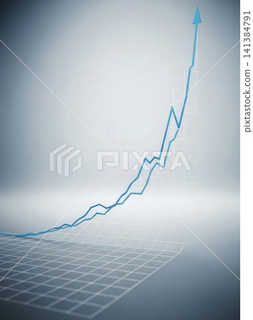 Vivid graph illustrating swift market escalation trends Vivid graph illustrating swift market escalation trends 141384791