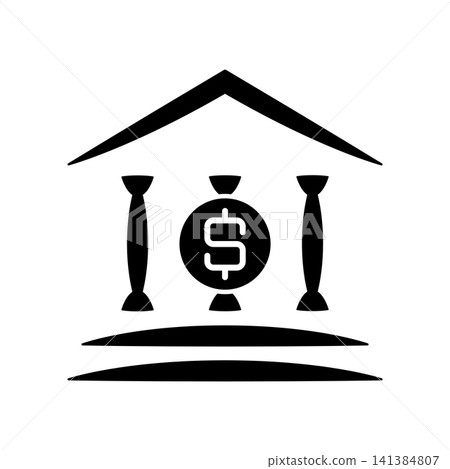 Bank icon design template Bank icon design template 141384807