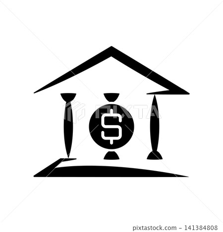 Bank icon design template Bank icon design template 141384808