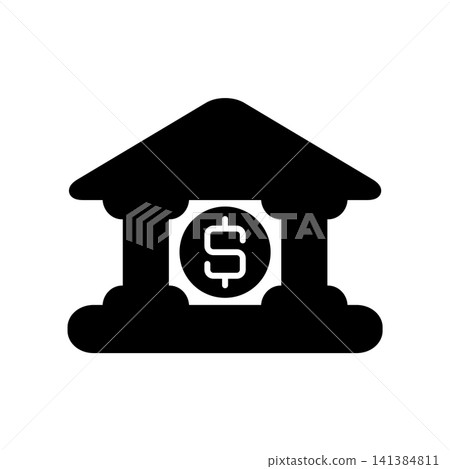 Bank icon design template Bank icon design template 141384811