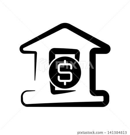 Bank icon design template Bank icon design template 141384813