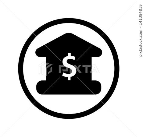 Bank icon design template Bank icon design template 141384819