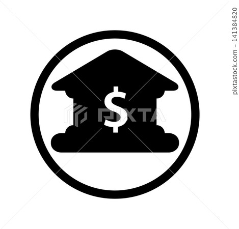 Bank icon design template 141384820