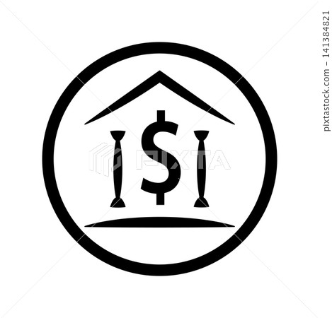 Bank icon design template Bank icon design template 141384821