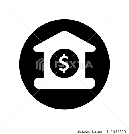 Bank icon design template Bank icon design template 141384823