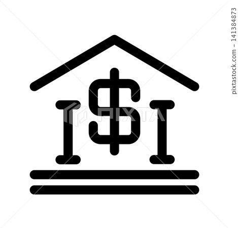 Bank icon design template Bank icon design template 141384873