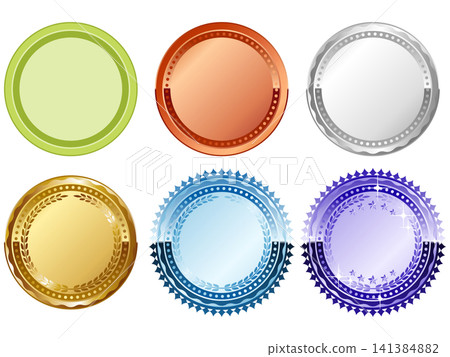 A set of 6 high-quality emblem frames in colorful designs. A set of 6 high-quality emblem frames in colorful designs. 141384882