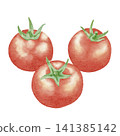 Watercolor illustration of cherry tomato 141385142