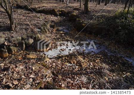 群馬縣,富士川上游和中游地區,富士川是流入榛名湖的唯一河流,2026 年 1 月 18 日。 群馬縣,富士川上游和中游地區,富士川是流入榛名湖的唯一河流,2026 年 1 月 18 日。 141385473