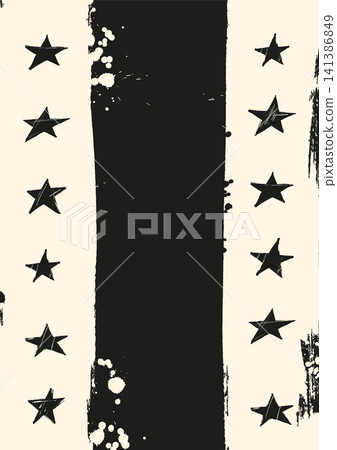 Grunge star pattern brush stripe background Grunge star pattern brush stripe background 141386849